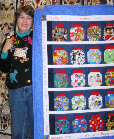 Sharon Fry, Eye Spy Bug Jars Baby Quilt for Neighbor